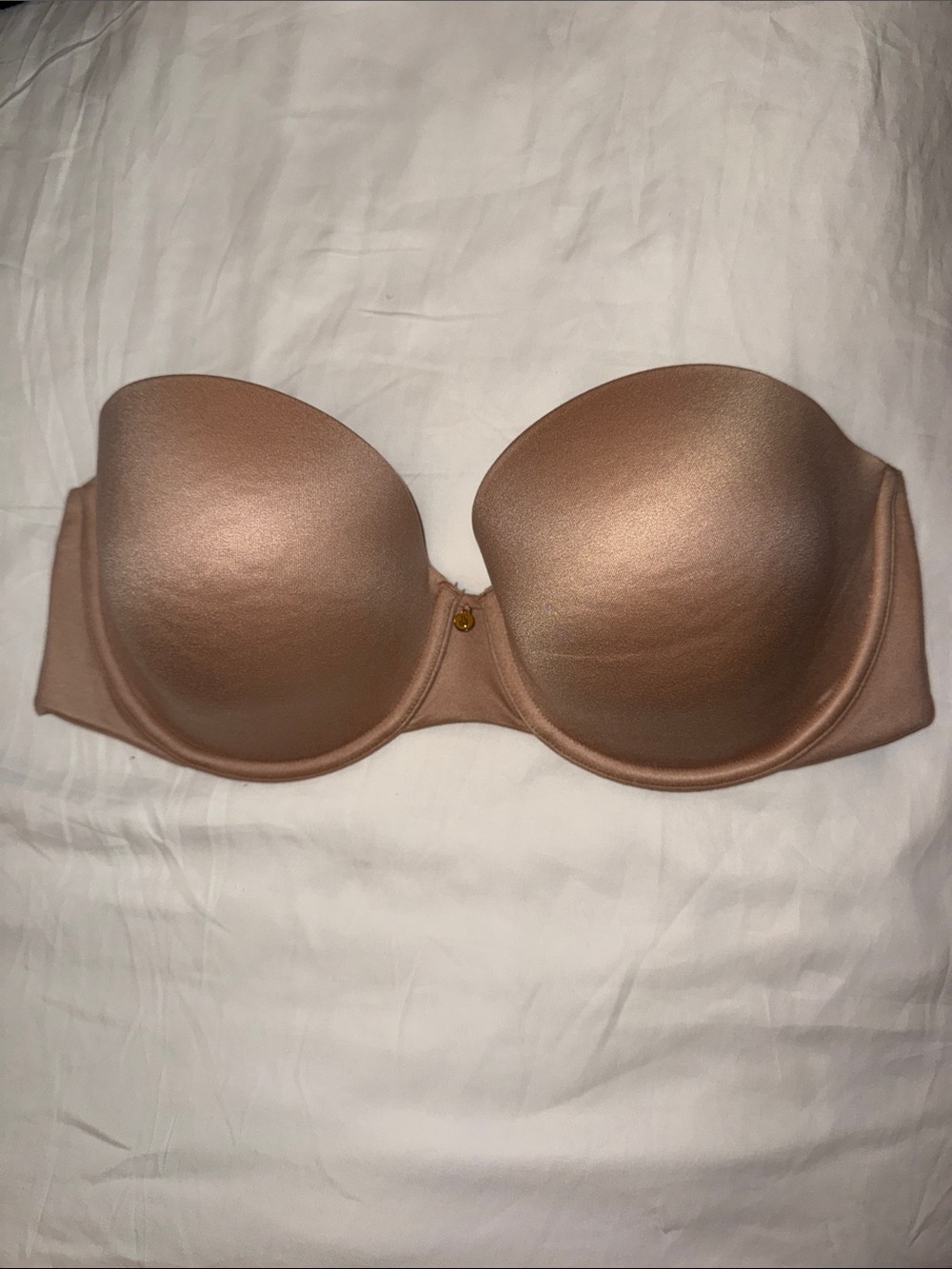 Victoria Secret Lined Strapless Bra - Nude